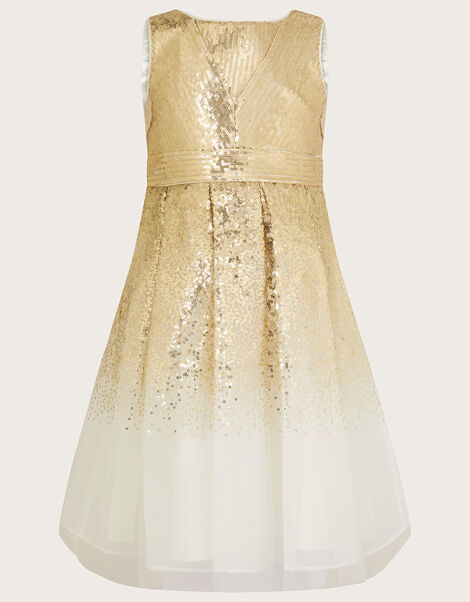 Elle Sequin Party Dress, Gold (GOLD), large