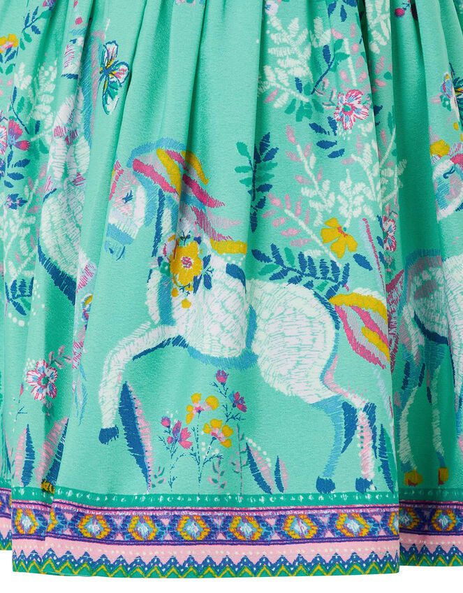 Alexa Unicorn Skirt in Recycled Fabric, Blue (AQUA), large