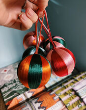 Anna and Nina Small Threaded Bauble, , large