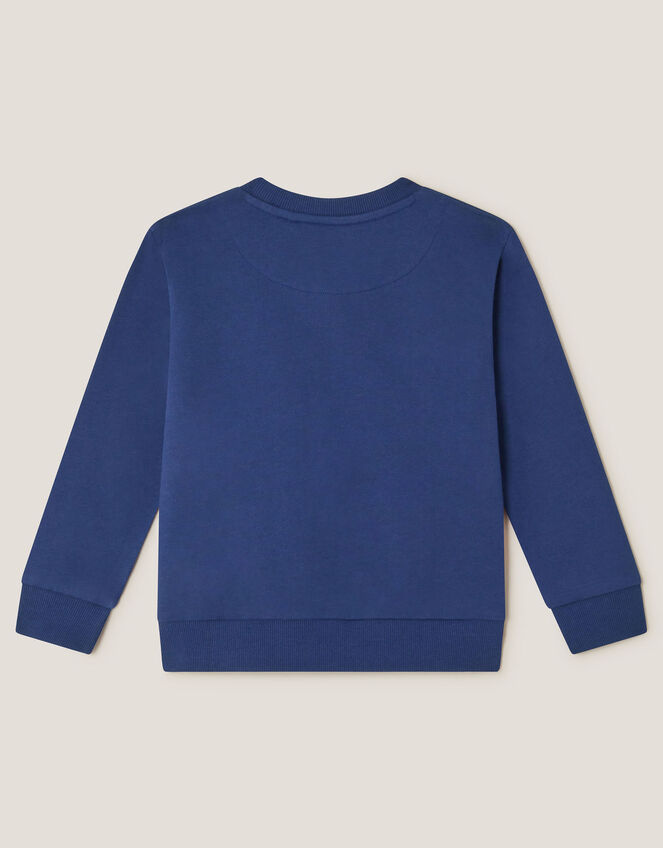 London Christmas Scene Sweatshirt, Blue (BLUE), large