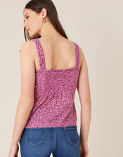 Maddy Printed Jersey Cami, Pink (PINK), large