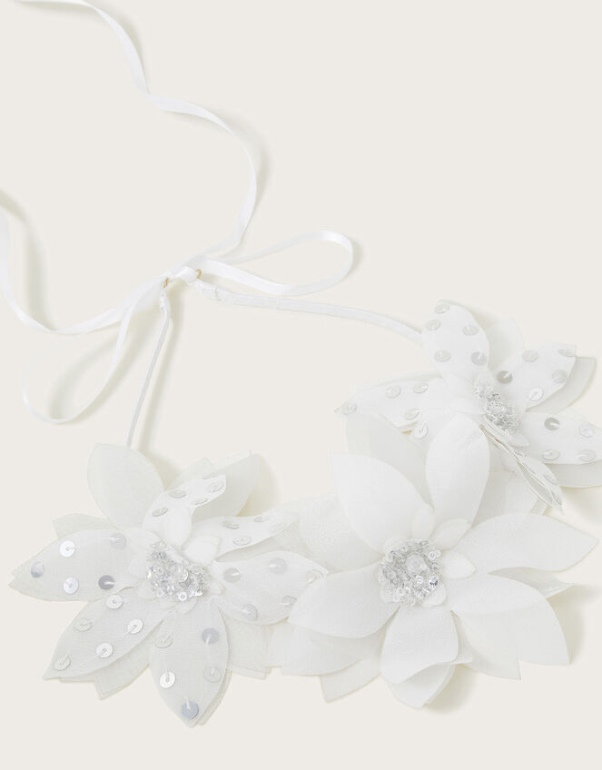 Boho Sequin Bridesmaid Flower Crown, , large