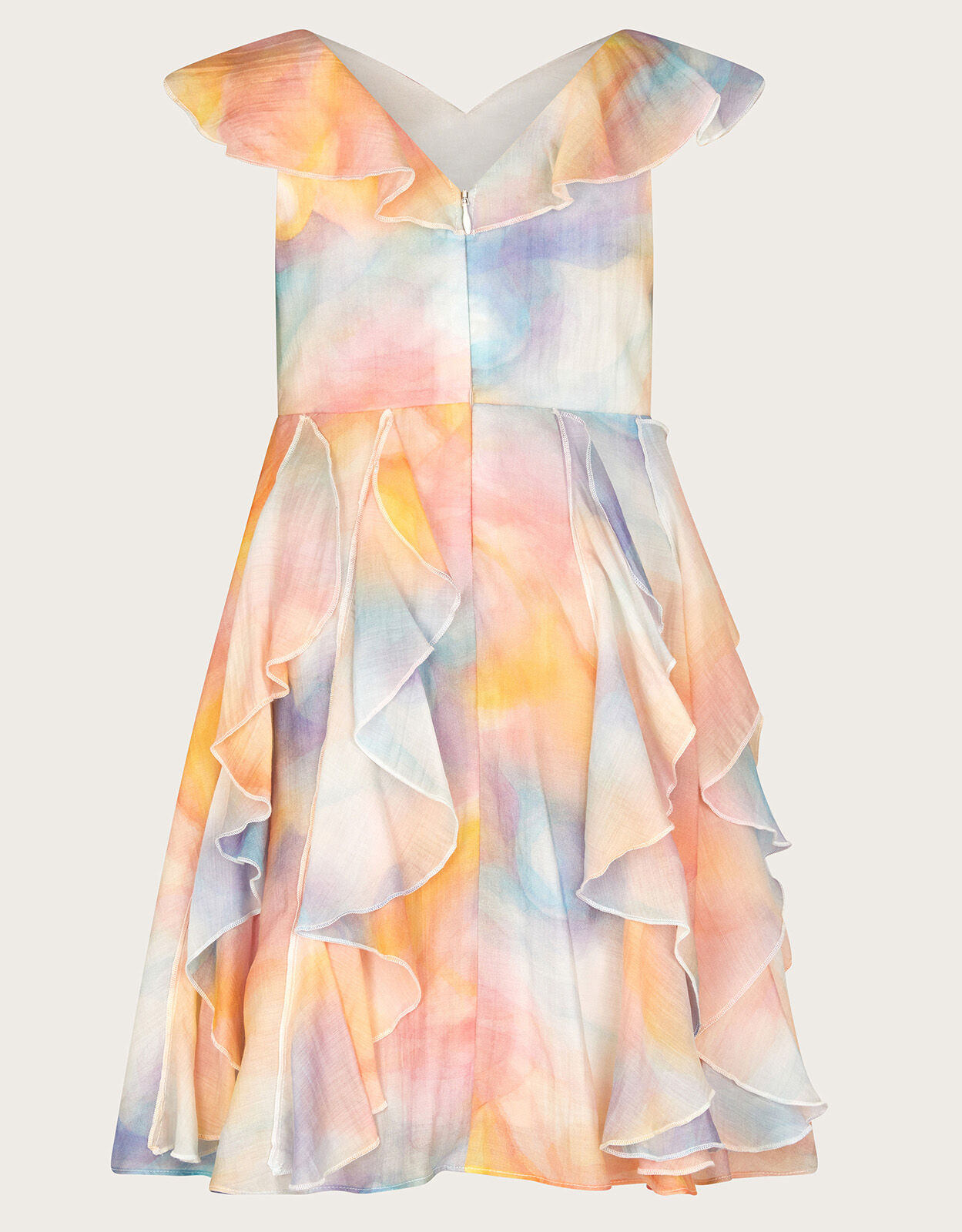 Waterfall on sale ruffle dress