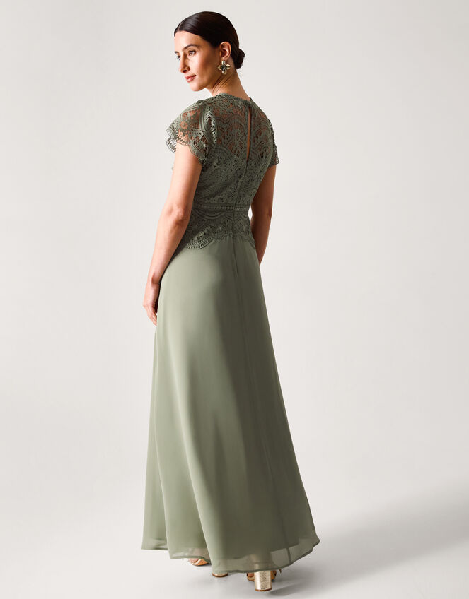 Monica Lace Bridesmaid Dress, Green (PALE GREEN), large