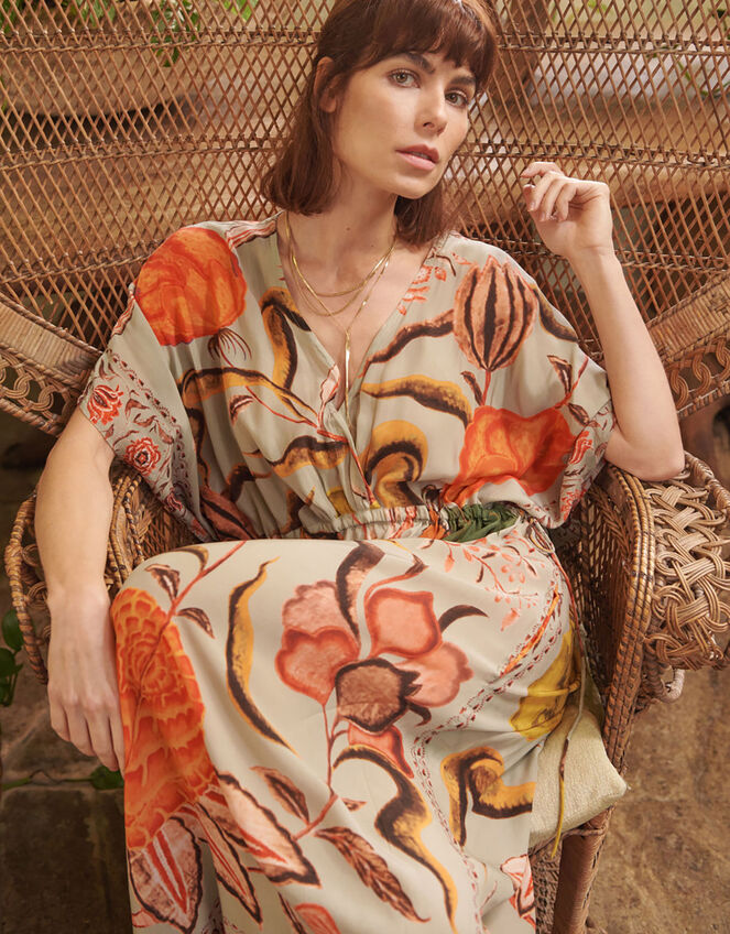 One Hundred Stars Print Tie Dress, , large