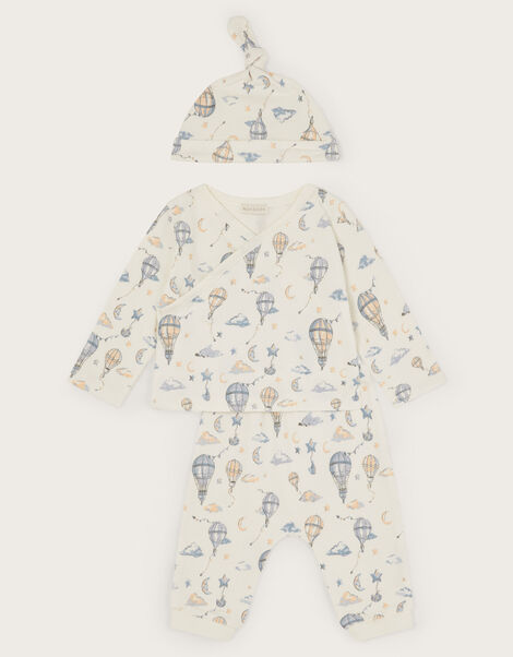 Newborn Hot Air Balloon Sleep Set, Green (GREEN), large