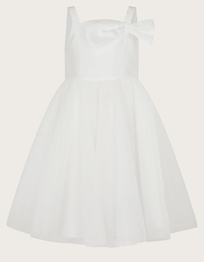 Betty Bow Dress, Ivory (IVORY), large