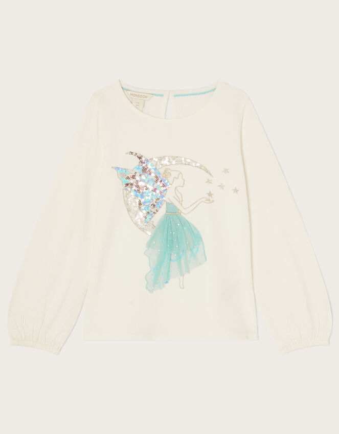 Fairy Moon Longsleeve Top, Ivory (IVORY), large