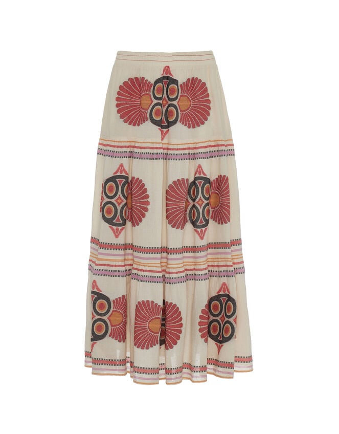 Devotion Twins Olympia Jacquard Midi Skirt, , large