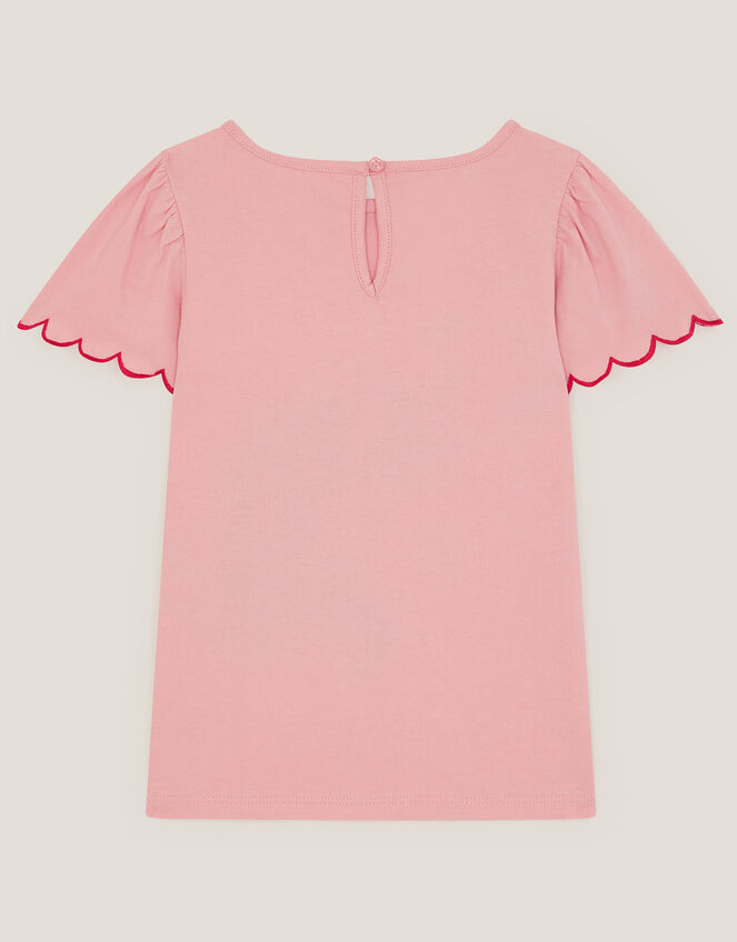 Embroidered Sequin Unicorn T-Shirt, Pink (PINK), large