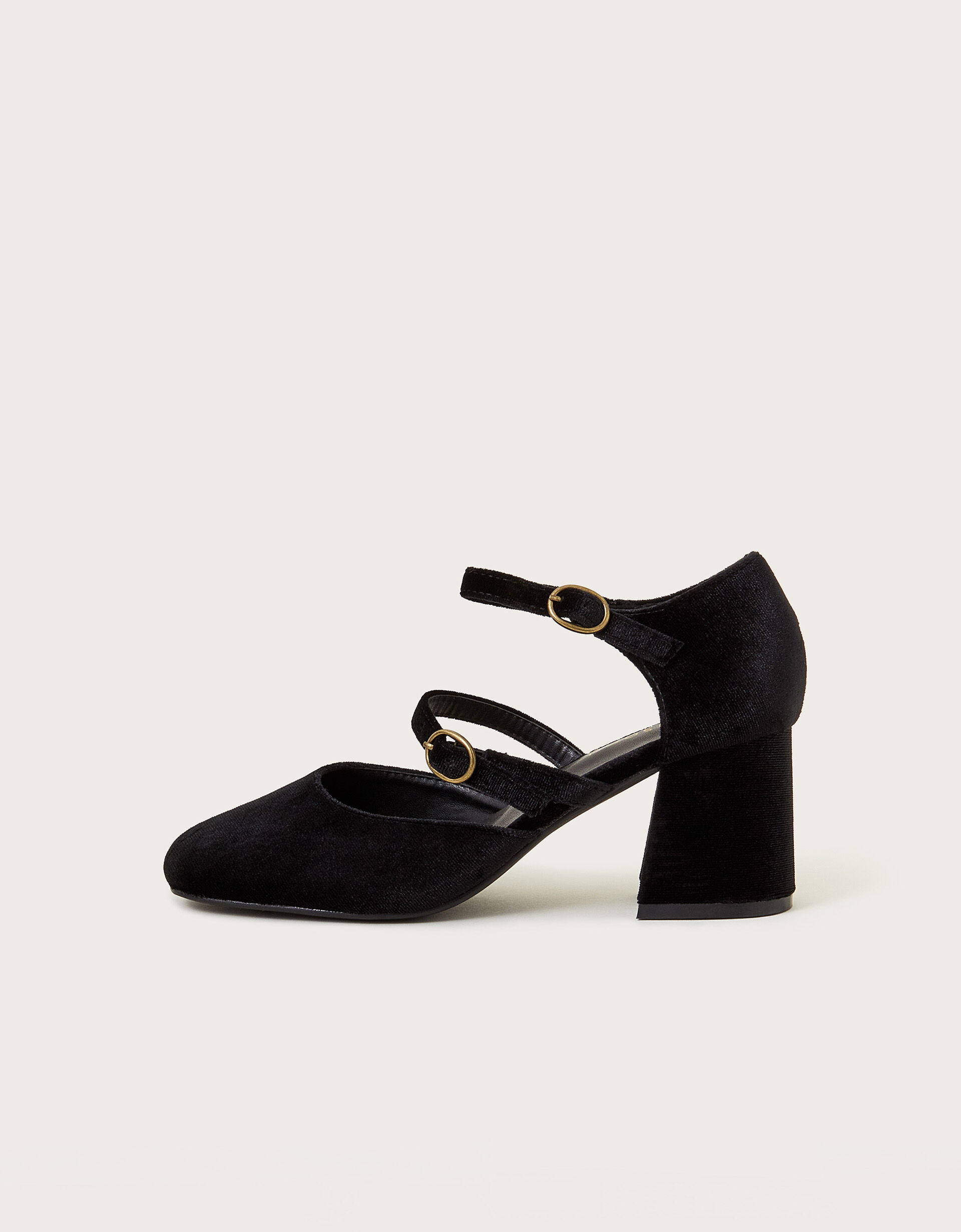 Black velvet mary jane heels on sale