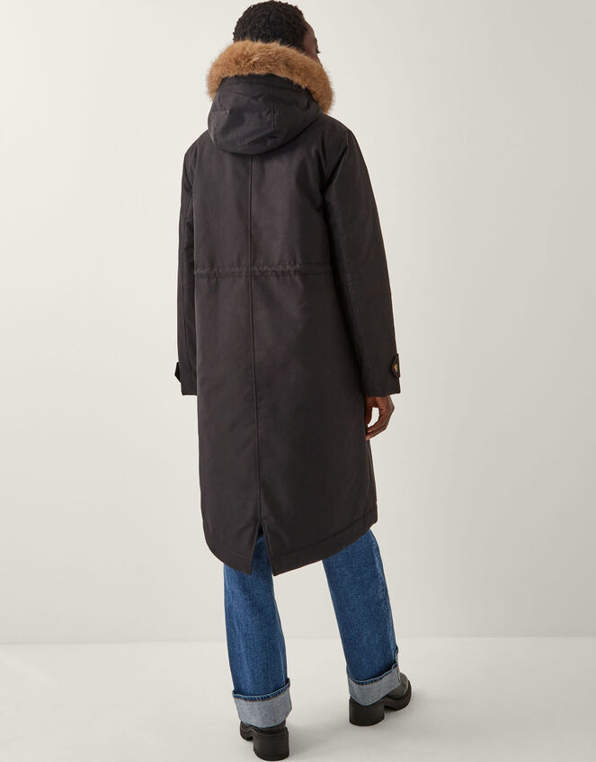 Paula Faux Fur Parka, Black (BLACK), large