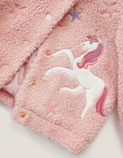 Baby Unicorn Borg Hoodie, Pink (PINK), large
