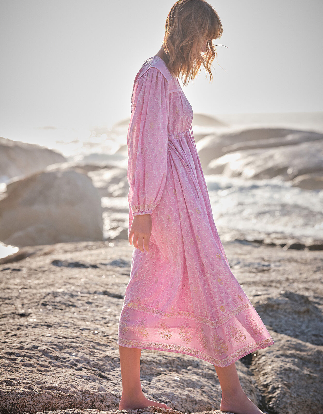 Grey bohemian dress clearance