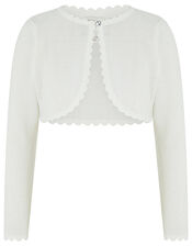 Niamh Crystal Knitted Cardigan, Ivory (IVORY), large