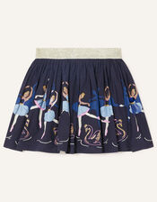 Embroidered Ballerina Skirt, Blue (NAVY), large