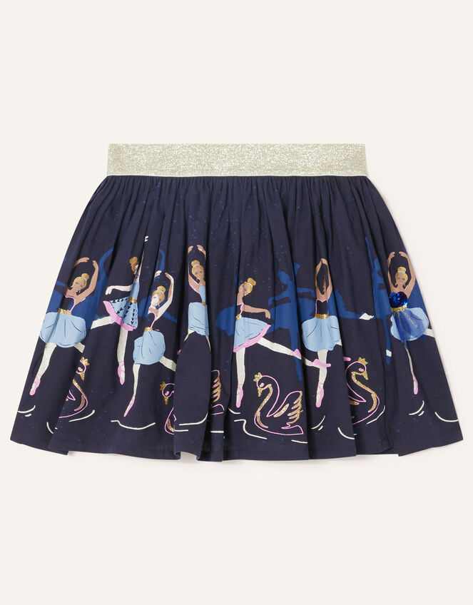 Embroidered Ballerina Skirt, Blue (NAVY), large