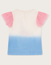 Flamingo Ombre T-Shirt , Blue (BLUE), large