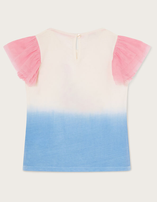 Flamingo Ombre T-Shirt , Blue (BLUE), large