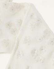 Baby Flower Perlato Print Tights, Ivory (IVORY), large