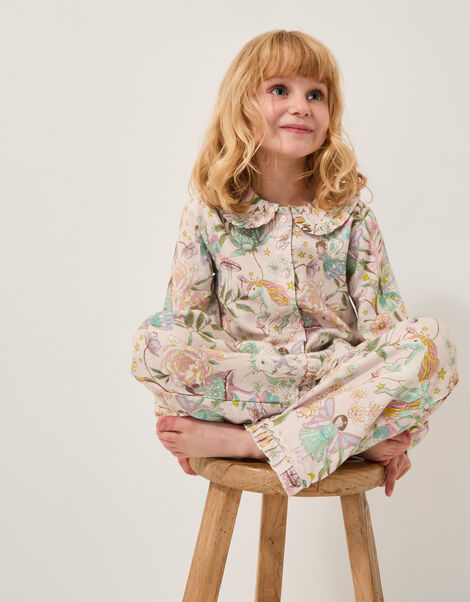Fairy Print Long Pyjamas Set, Pink (PINK), large