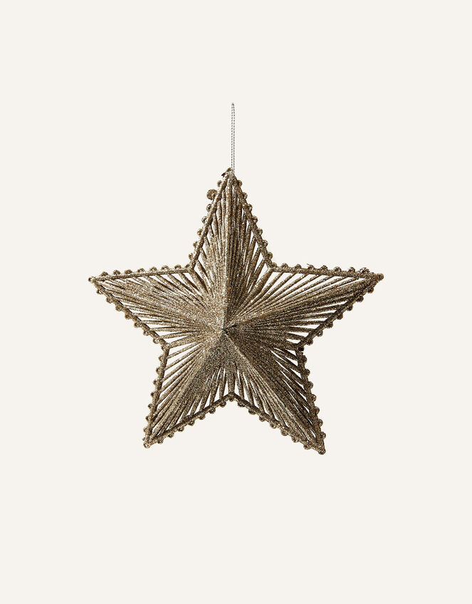 Glitter Star Hanging Decoration, , large