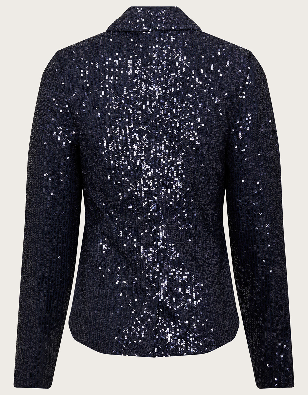 All Over Sequin Blazer Blue
