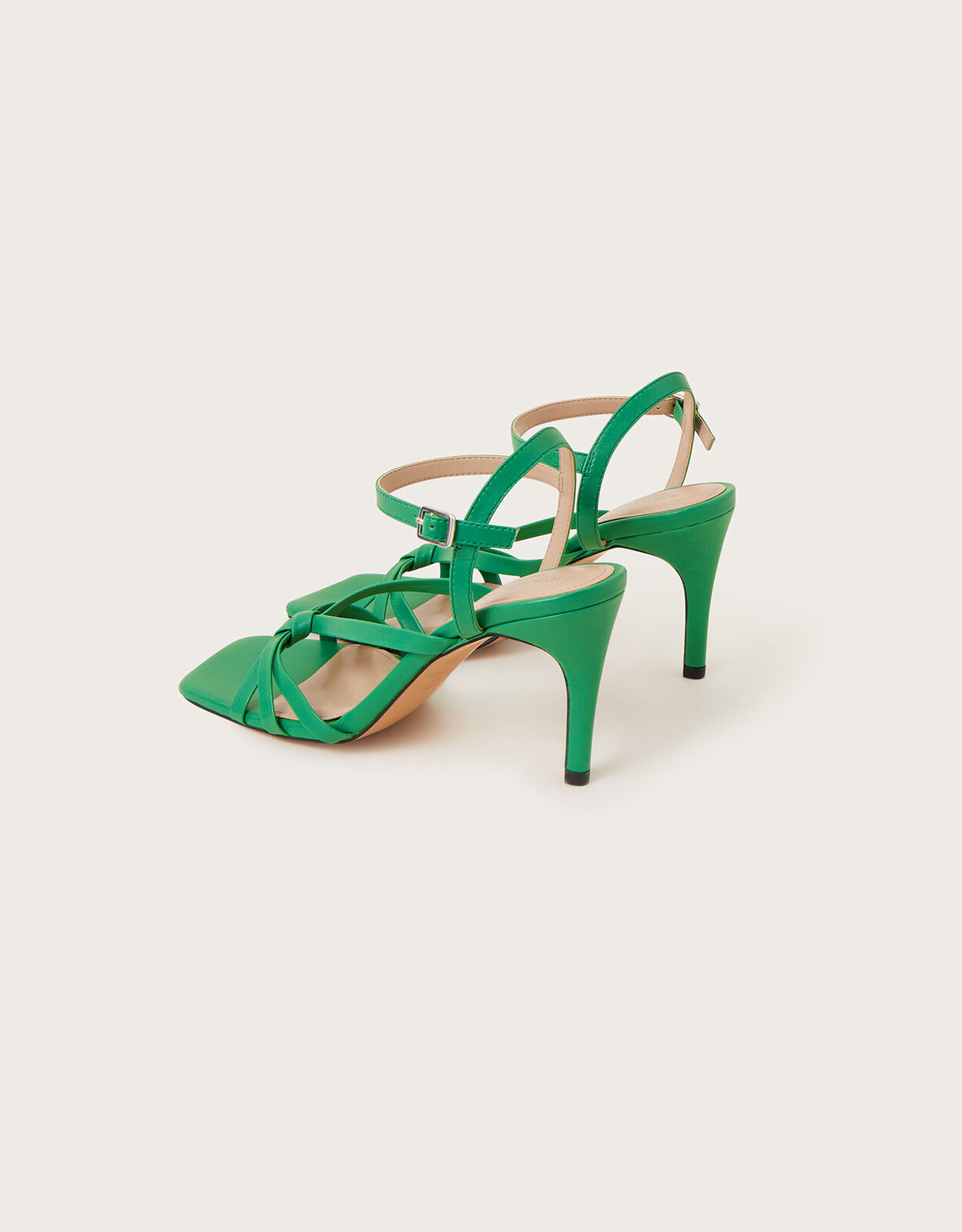 Green strappy shoes sales