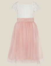 Isla Lace Tulle Bridesmaid Dress, Pink (PINK), large
