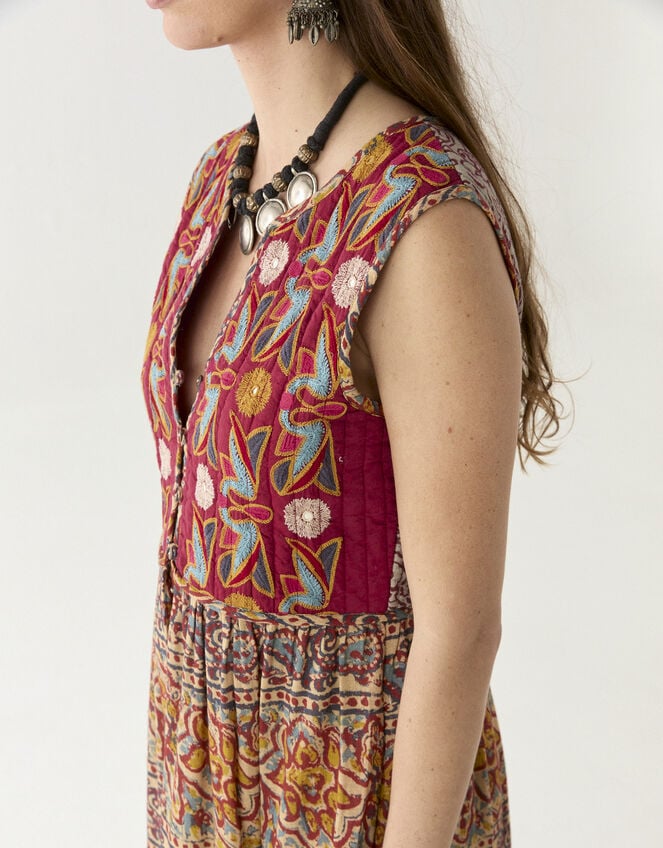 Maison Hotel Eugenie Mixed Print Maxi Dress, Multi (MULTI), large