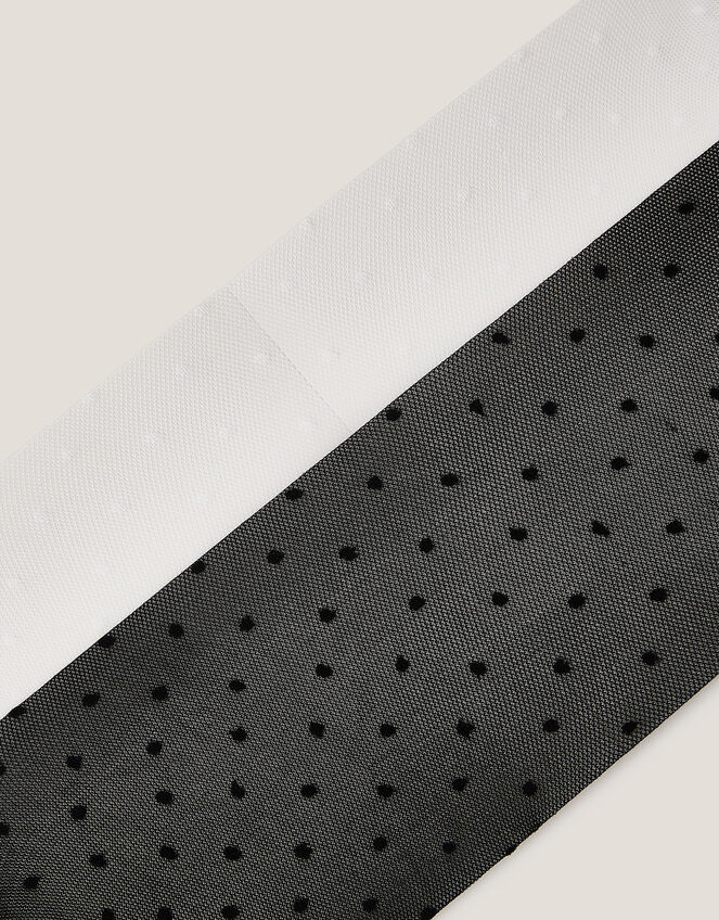 2-Pack Sheer Polka Dot Tights, Black (BLACK), large