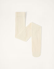 Spot Print Tights, Ivory (IVORY), large