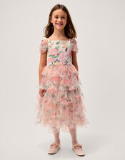 Agnes Floral Print Ruffle Tier Dress, Multi (MULTI), large
