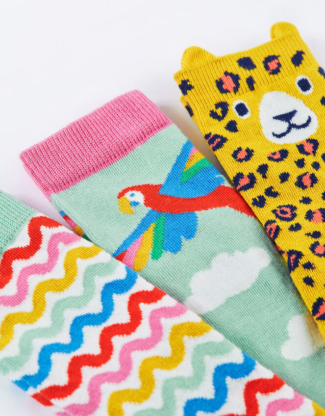 3-Pack Frugi Print Socks, Multi (MULTI), large