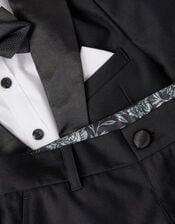 4-Piece Luca Tuxedo with Bow Tie, Black (BLACK), large