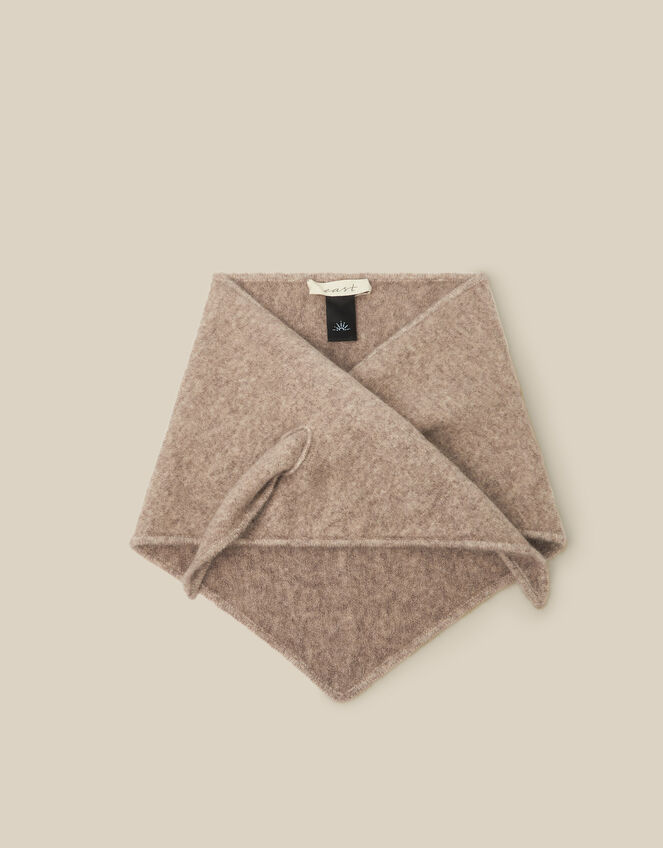 East Sienne Knitted Triangle Scarf, , large