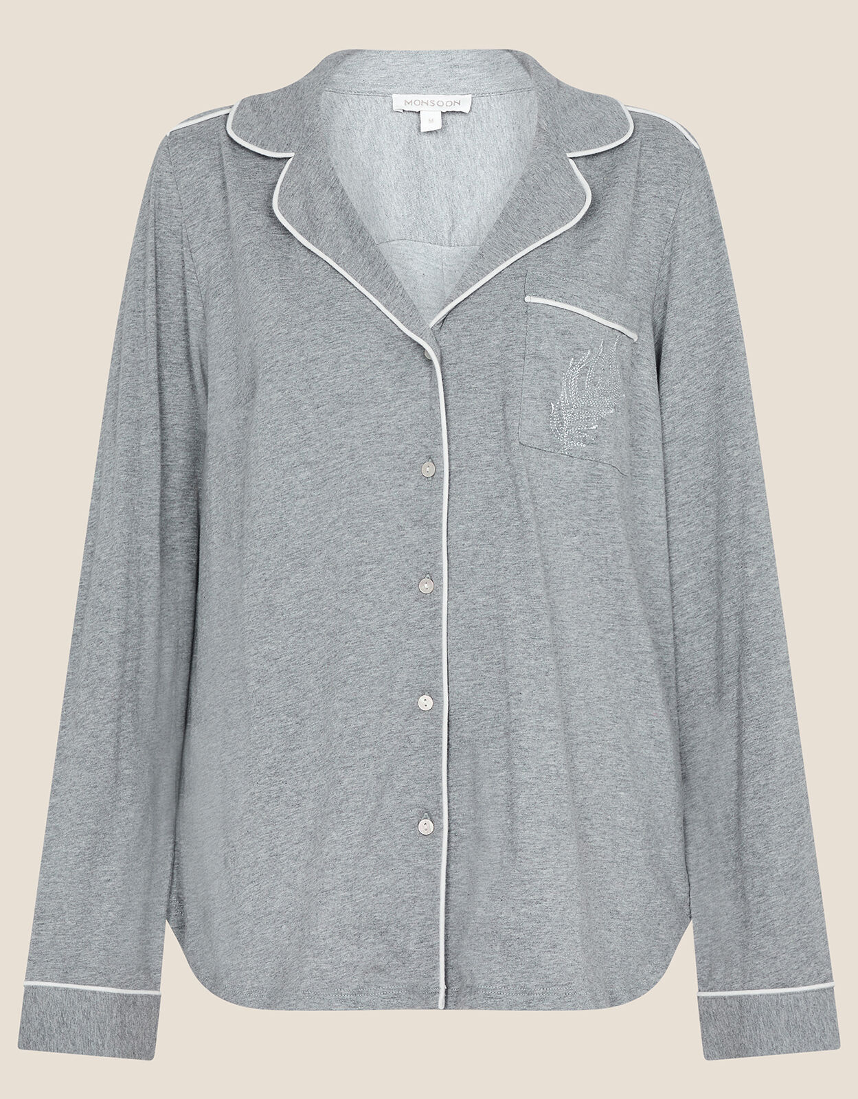Jersey button down best sale pyjamas