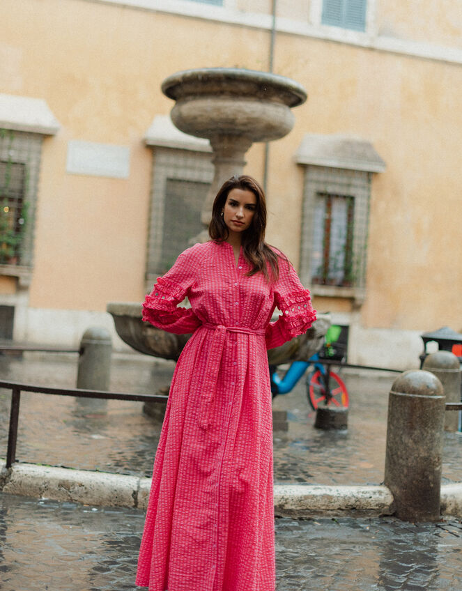 Sundress Magnolia Long Sleeve Frill Maxi Dress, , large