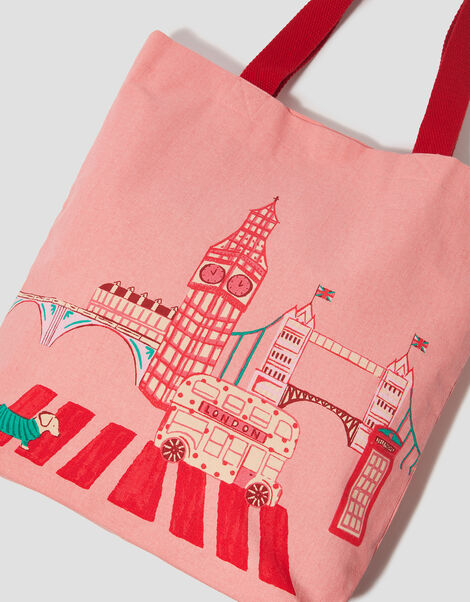 London Canvas Tote Bag, , large