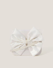 Large Bow Bridesmaid Mini Bag, Ivory (IVORY), large