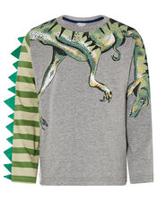 Dinosaur Pyjama Set, Grey (GREY), large