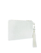 Lulu Love Bead-Embellished Bridal Pouch, , large