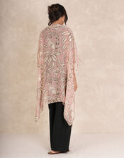 One Hundred Stars Sphinx Throwover Jacket, Pink (PALE PINK), large