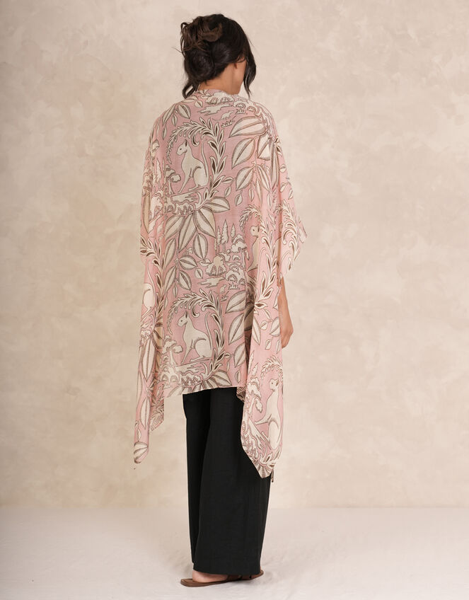 One Hundred Stars Sphinx Throwover Jacket, Pink (PALE PINK), large