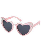 Heart Shape Sparkle Sunglasses, , large