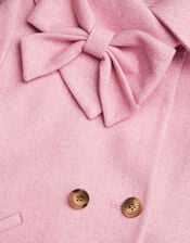Bow Collar Coat, Pink (PINK), large