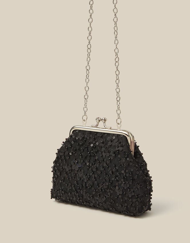 Taylor Beaded Bag , Black (BLACK), large