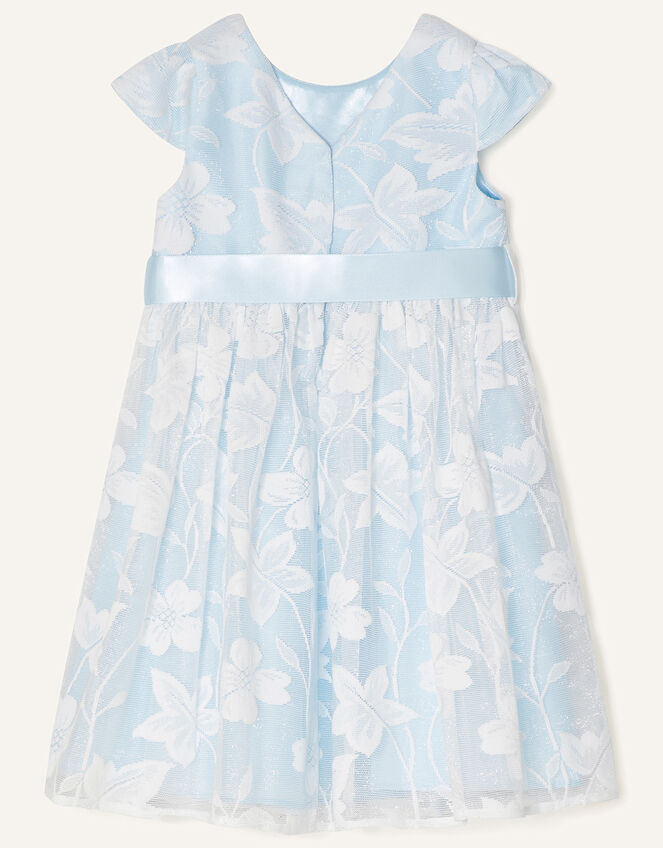 Baby Floral Lace Dress, Blue (BLUE), large
