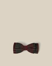 Tartan Bow Hair Clip, , large