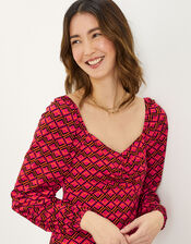 Geometric Print Jersey Dress, Multi (MULTI), large